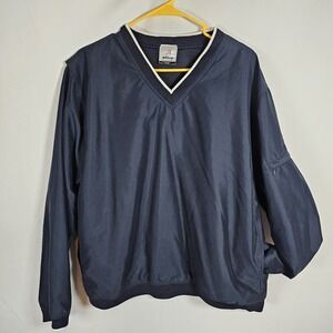 Men's Ativa Water Resistant V-Neck Pullover Jacket  Size Large Zipper On‎ Sleeve